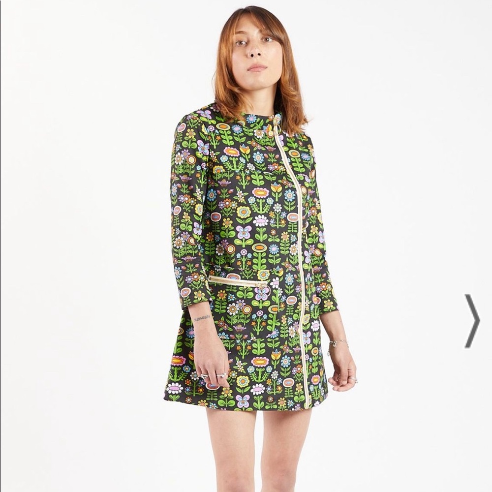 NOOWORKS awesome blossoms art teacher tunic dress